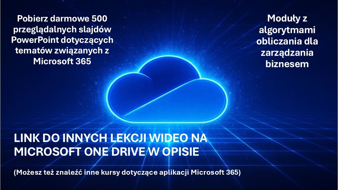 Microsoft One Drive - Udostępnij file Excel wewnętrznemu użytkownikowi na koncie 365