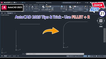 AutoCAD 2025 Tips & Trick CP.21 - Use FILLET + R