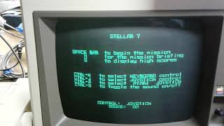 20170521 1982 Apple IIe starts STELLAR 7 game