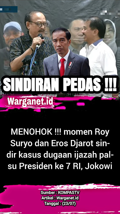 Roy Suryo & Eros Djarot discuss fake diplomas. 23/07 #roysuryo #fakediploma #diploma #erosdjarot ...