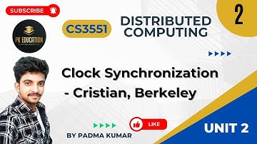 2.2 Clock synchronization - Cristian, Berkeley | Distributed Computing |CS3551 Anna university R2021