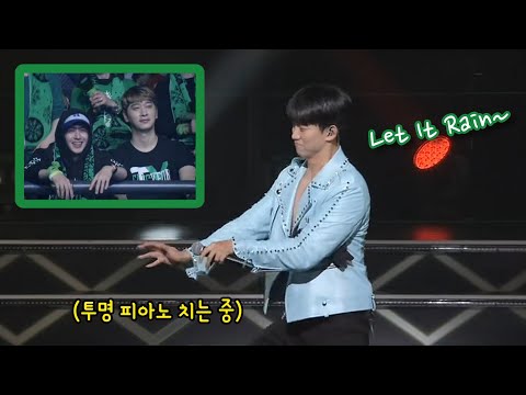 [2PM] 콘서트에 응원하러 와준 쿤이와 찬성이에게 노래 불러주는 택연🐱💚