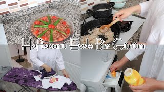 Türk Kadını Pazar Günü Evde Ne Yapar Günün Menüsü Tepsi Kebabı Yemek Ütü Çamaşır 