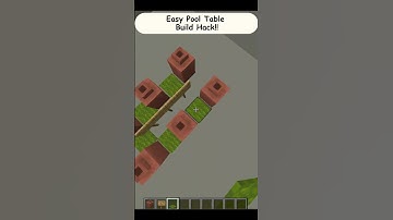 Easy Pool Table 🎱 Build Hack In Minecraft!!! #shorts #subscribe #minecraft #build #hack