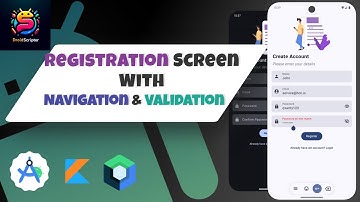 Jetpack Compose Registration Screen - Step-by-Step Tutorial With Navigation & Validation | Android