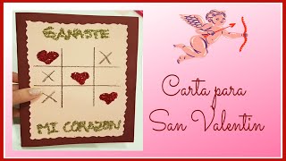 DIY carta para San Valentin