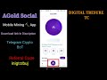 AGold social . AGold social mining app . AGold referral code . #crypto #miningapp #cryptomining #yt