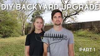 DIY Backyard Upgrade [Part 1 of 2] // Above Ground Pool Installation // Backyard Pool Ideas