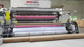 5 extruders 9 Layers Stretch Film Making Machine; jumbo rolls stretch film extruder line