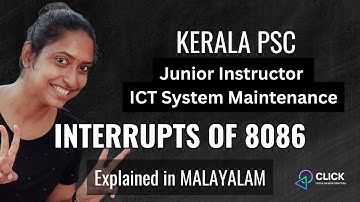 Interrupts of 8086 | KPSC Junior Instructor ICT System Maintenance