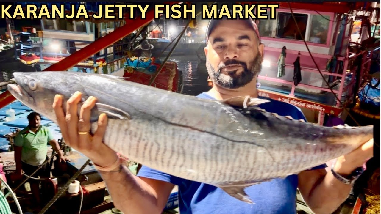 शुक्रवारच्या #cloudkitchen #orders साठी सुरमई घ्यायला #Karanja #Jetty ला आलो 🔥🐟