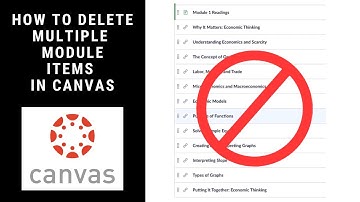 How to quickly remove multiple items from Canvas Modules
