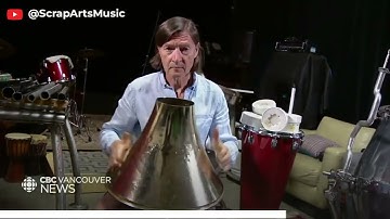 Musician Gregory Kozak builds musical instruments out of recycled materials
