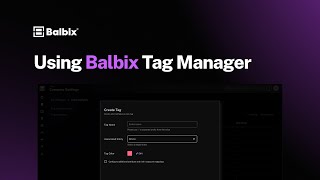 Using Balbix Tag Manager