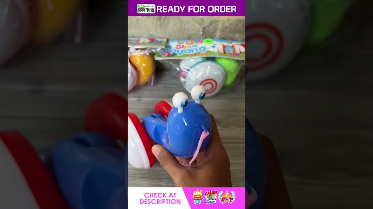 Mainan Siput Goyang - Mainan Siput Tarik Goyang Suara Lampu - Snail Musik Lampu Nyala Tali