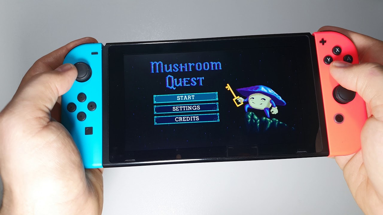 Mushroom Quest Nintendo Switch handheld gameplay