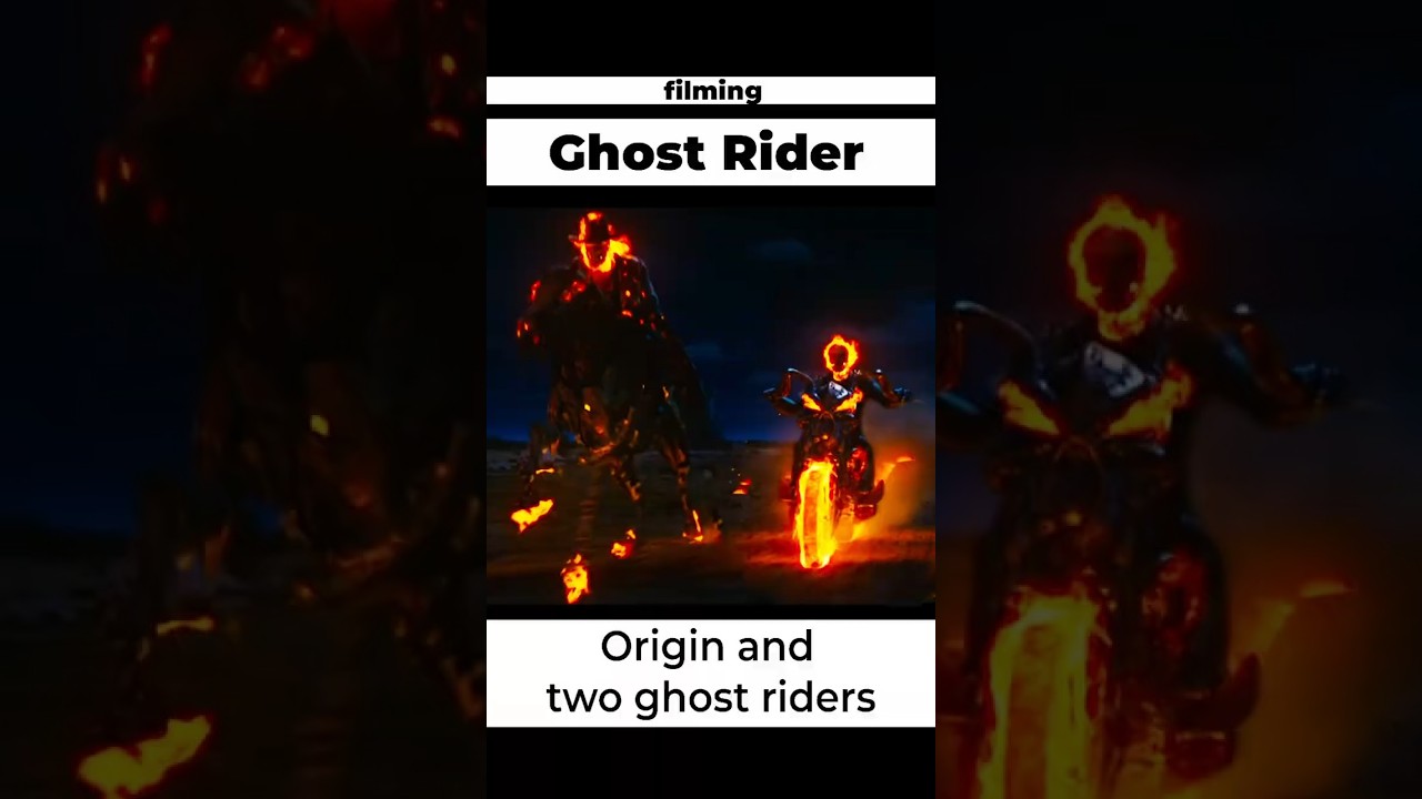 Filming Ghost Rider. Comic book origin and the two riders