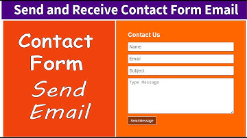 Contact Form Send Email | How to Send and Receive Contact Form Email