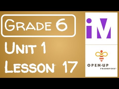 math tutorial for machine learning Illustrative Mathematics Grade 6 - Unit 1- Lesson 17
