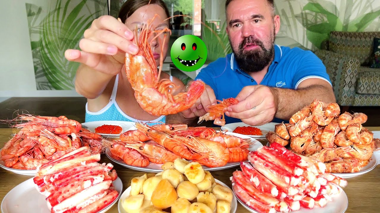 МУКБАНГ МОРЕПРОДУКТЫ... Море морепродуктов!
