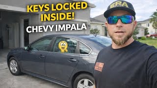 Keys Locked Inside Chevy Impala? Easy Unlock Trick That Works