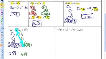 5.1: part 2, lesson 1 ("Like" Radicals)
