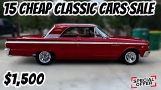 Thumbnail 15 Old Cars for Sale Cheaply by Owners