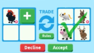 Trading Evil Unicorn in Adopt me on ROBLOX Evil Unicorn Worth