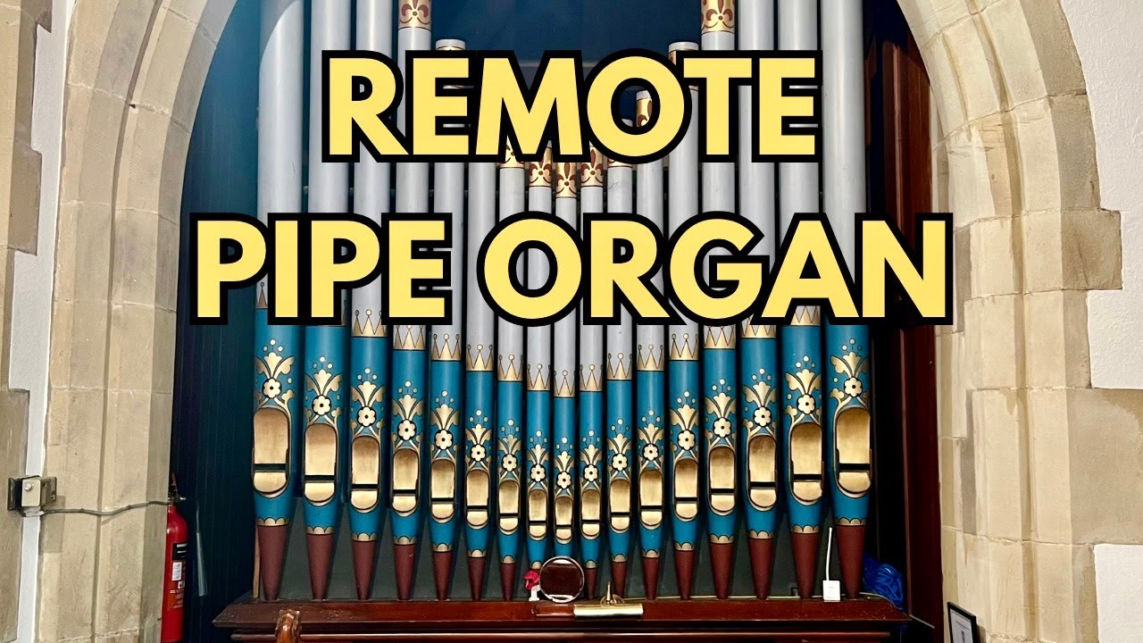 Tiny Pipe Organ in a REMOTE Village Church!
