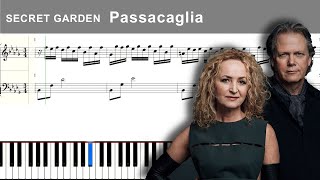 Passacaglia - Secret Garden: Piano tutorial with sheet music