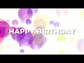 Happy Birthday projection animation screen saver 1 hour in loop