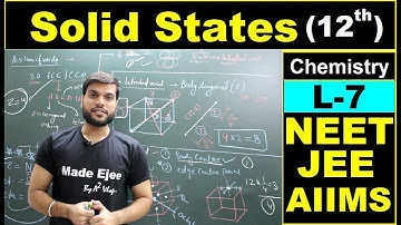 (L-7) Solid States | Density of Unit Cell | Void Position in FCC unit cell | NEET JEE AIIMS