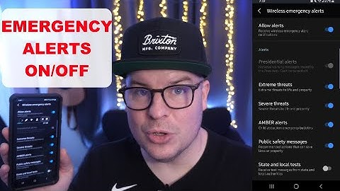 Samsung Galaxy How to Turn On and Off Emergency Alerts