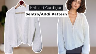How to make a Drop Shoulder Cardigan with Addi or Sentro 48 Knitting Machine
