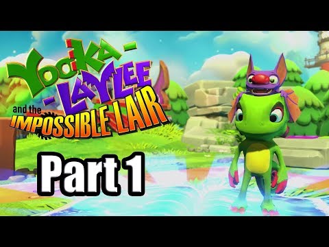 Yooka-Laylee and the Impossible Lair (2019) Switch Gameplay Walkthrough Part 1 (No Commentary)