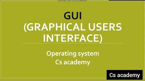 12th | Graphical user interface ( GUI ) | Operating system