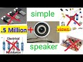 How to make simple speaker amplifier at home without using any circuit board, capacitor, transistor.