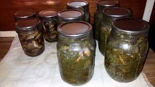 Home Canned Greens And Mushrooms