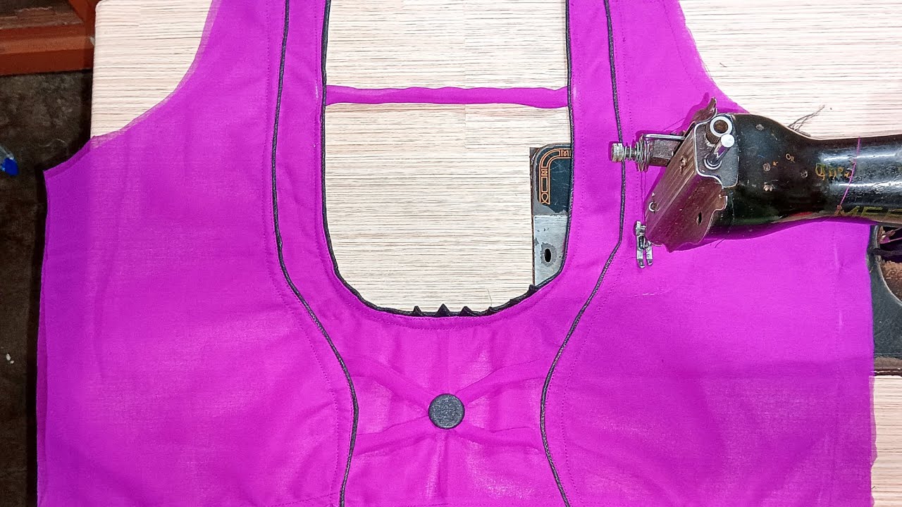 Round Neck Blouse Design Back Side Back Deep Round Neck Blouse