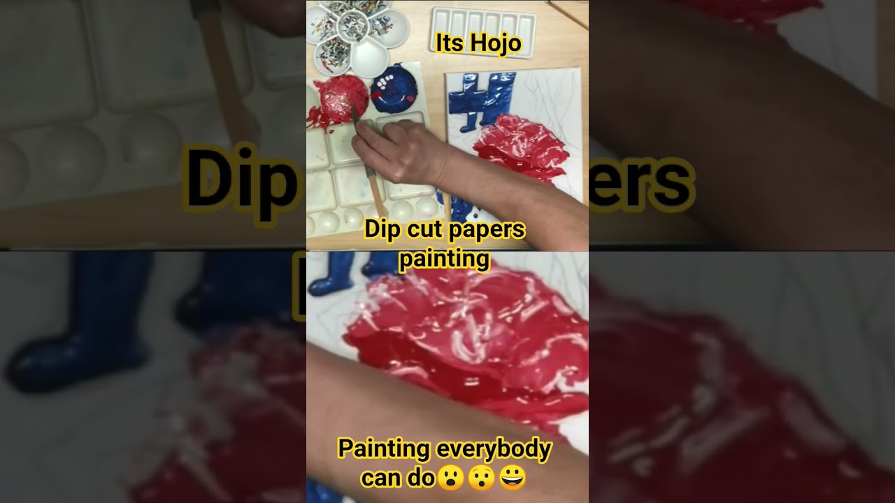 hojo its hojo Dip cut papers painting FlowCups Flowism 