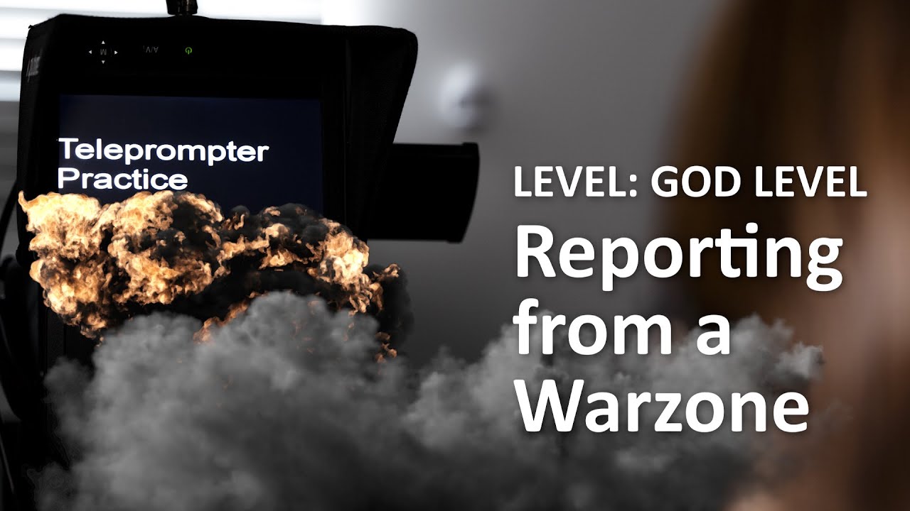 Teleprompter Practice - God Level - Reporting from a warzone