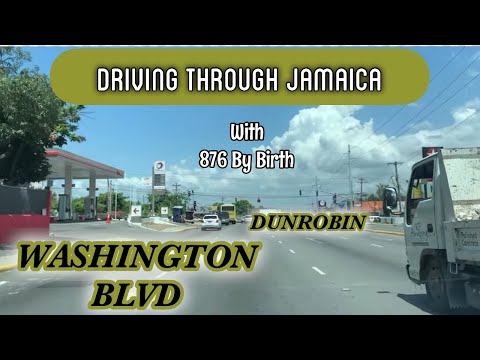 Washington Blvd | Dunrobin | Kingston | Driving in Jamaica