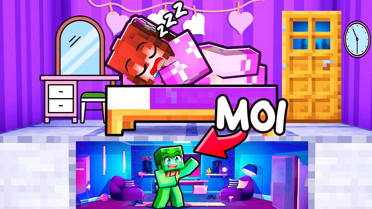 J'ai construit une Salle GAMER Secrète sous la Maison de ma FANGIRL !