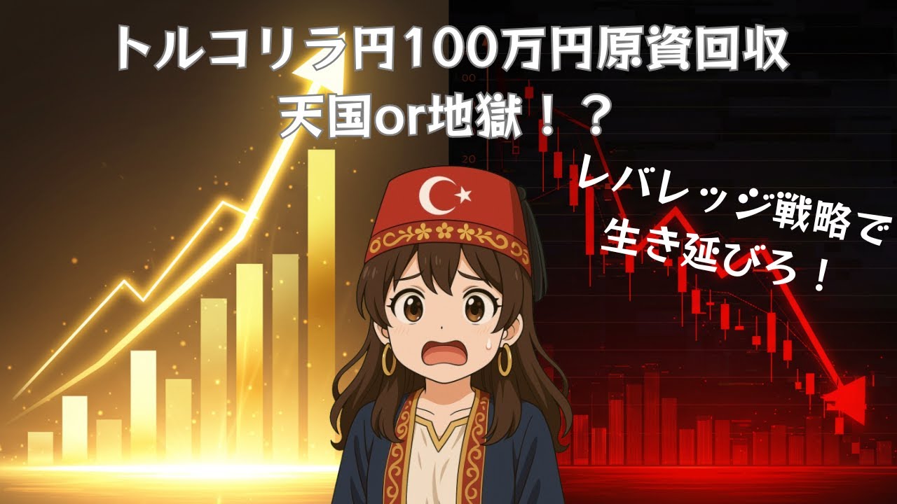 リラ子流レバレッジ戦略を大公開！原資100万円を8ヶ月で回収できるのか！？【スワップ投資×トルコリラ円】 - YouTube