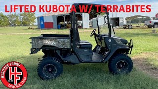 Kubota Sidekick with Demon Lift Kit and Terrabite 28" tires.