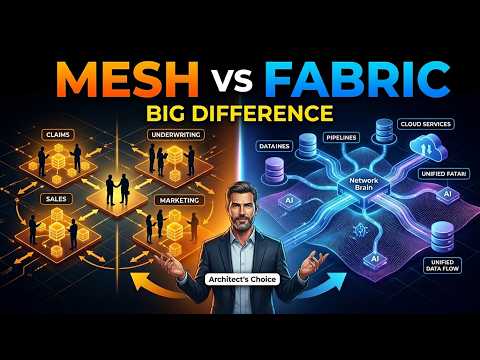 Data Mesh vs Data Fabric Explained Under 2 Minutes