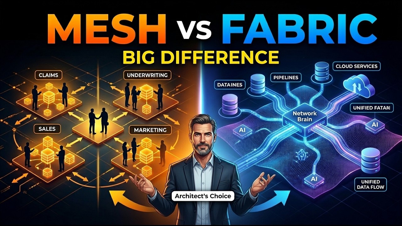 Data Mesh vs Data Fabric Explained Under 2 Minutes - YouTube