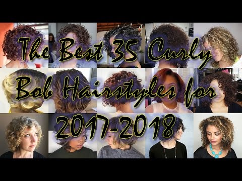 Stacked Short Curly Bob
