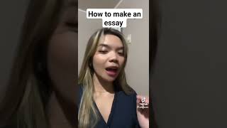 How to make an essay