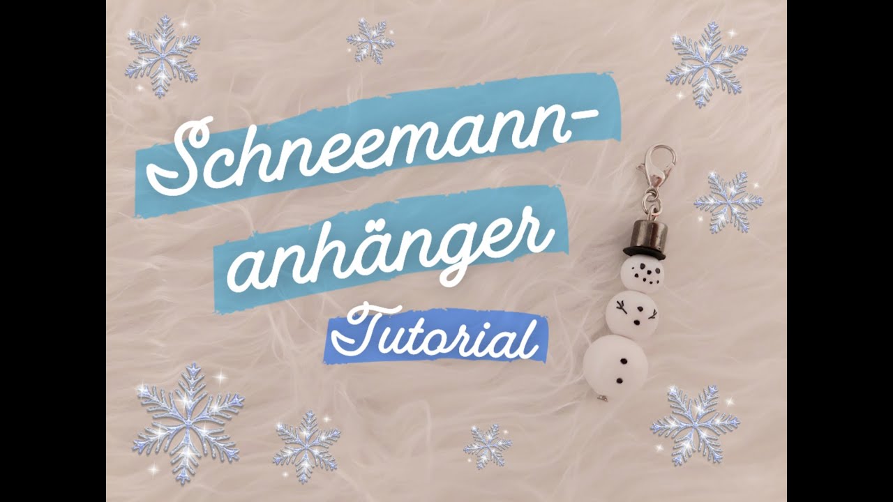 Schneemann-Anhänger Tutorial | Bastelanleitung | Watch me Craft | Rici Likes